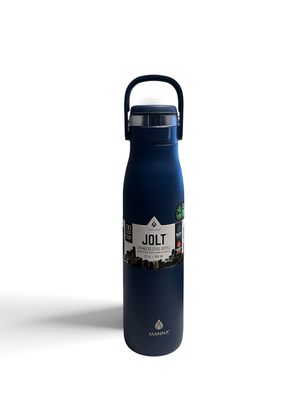 Manna JOLT Stainlee Steel Bottle 32 oz - Navy Blue